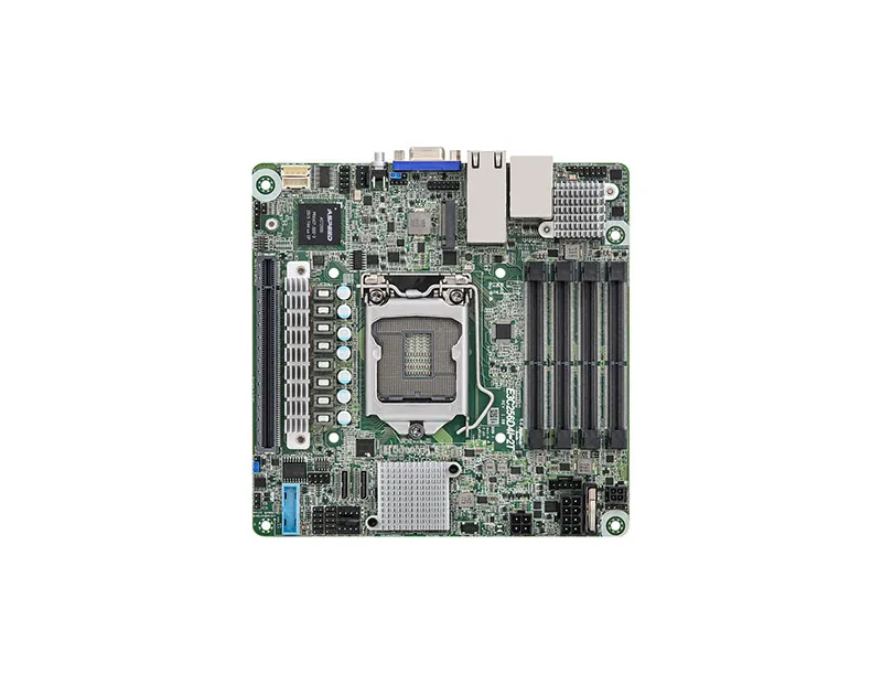 ASRock E3C256D4I-2T H5 LGA1200 C256 Chipset MINI-ITX System Board