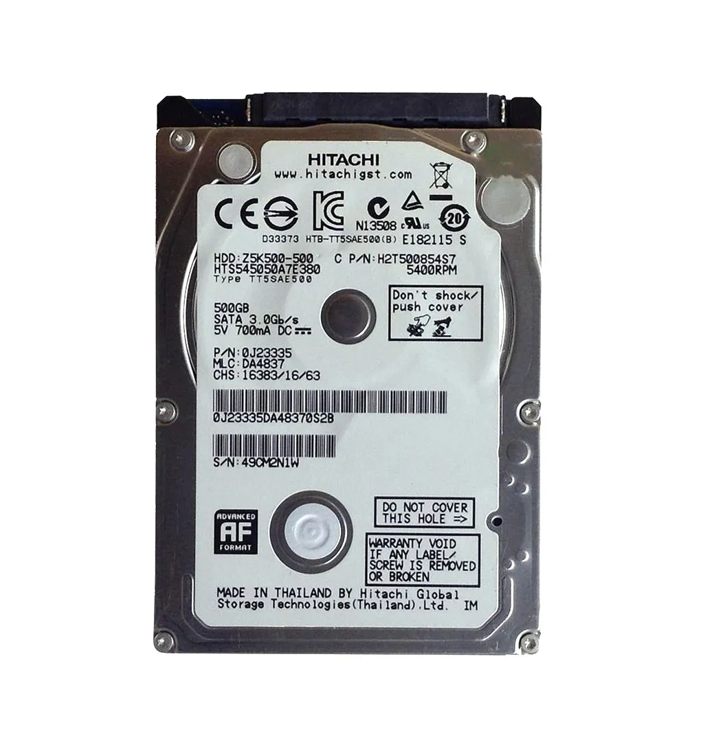 Shop HGST H2T500854S7 500GB 5400RPM SATA 3Gb/s Hard Drive