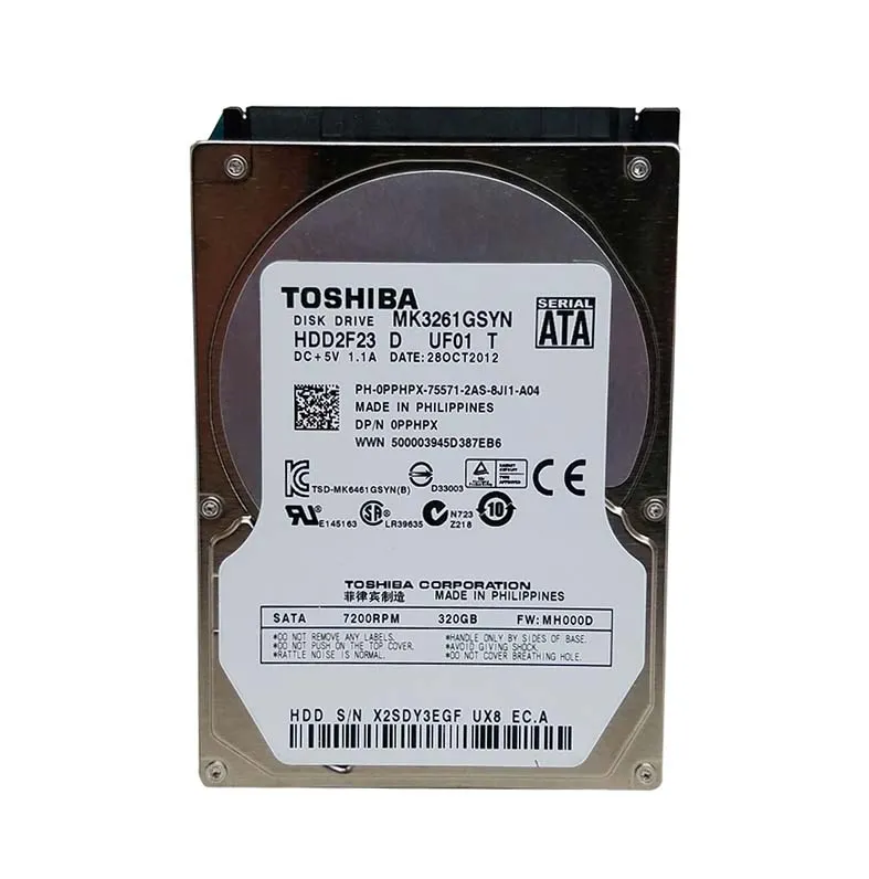 TOSHIBA 東芝 2.5inch 内蔵用 HDD 320GB (SATA ⁄ 9.5mm ⁄ 5400回転