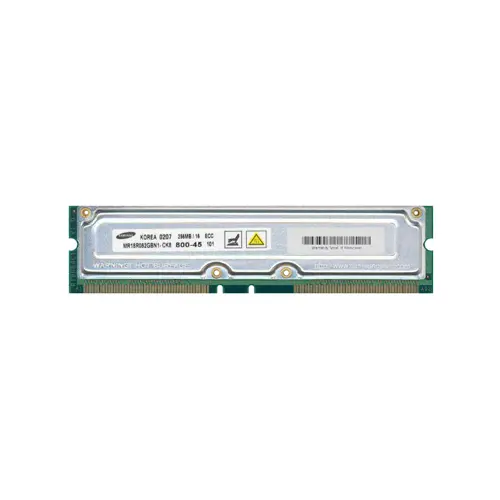 184 Pin Rimm Samsung MR18R082GBN1-CK8 256MB RDRAM-800MHz PC800 ECC 184-Pin RIMM
