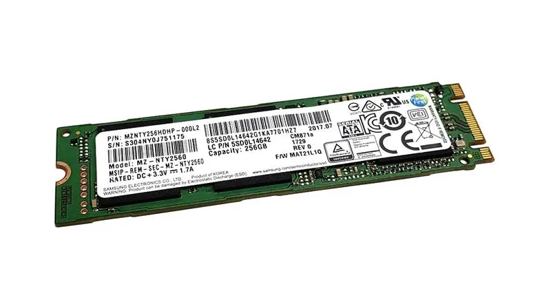 Shop Samsung MZ-NTY2560 256GB TLC SATA 6Gb/s M.2 2280 SSD