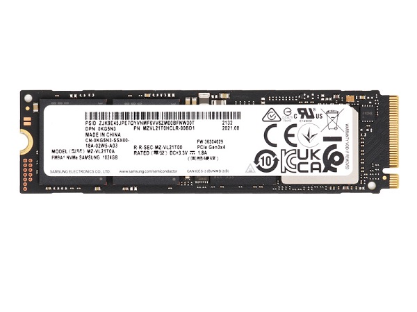 Samsung SSD 1TB PM9A1 NVMe PCIe 4.0 MZVL21T0HCLR ソリッドステート