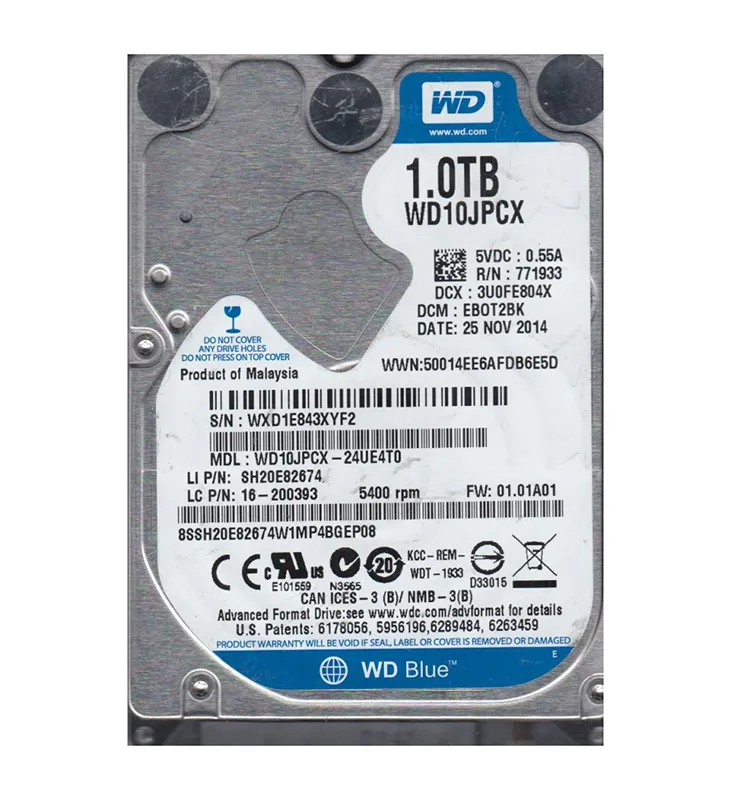 Western Digital WD10JPCX（2.5インチ HDD 1TB） Western Digital