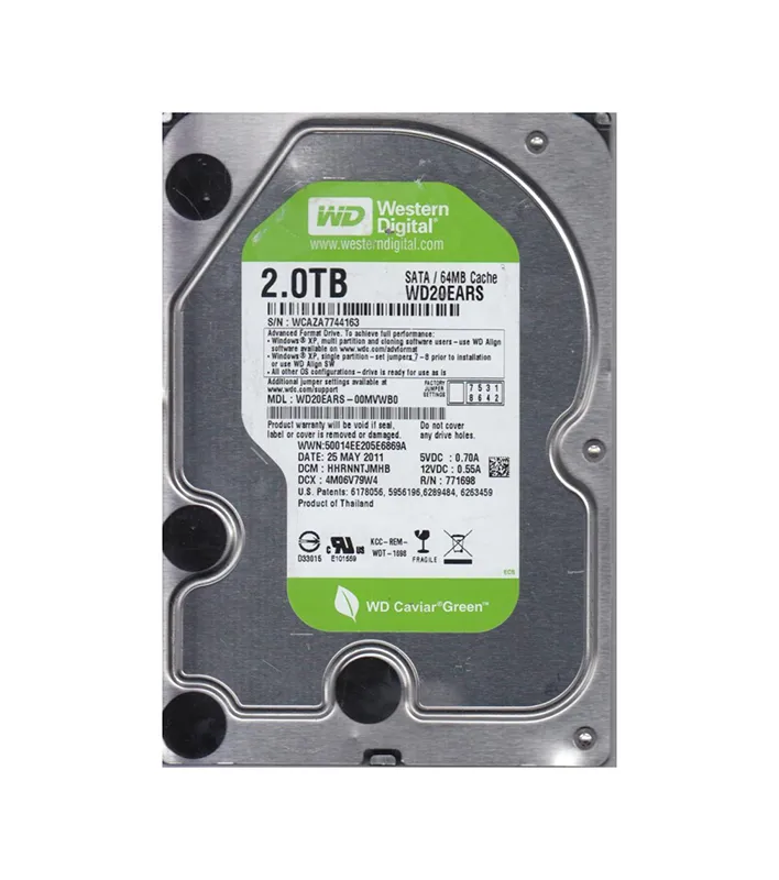 Western Digital HDD WD20EARX 2TB × 2台セット 【公式通販】