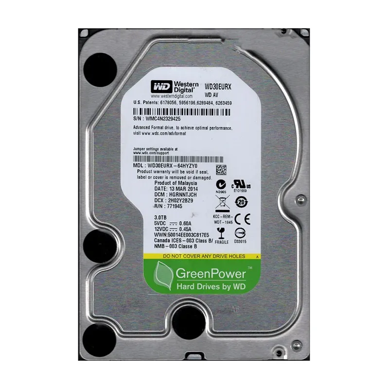 Western Digital WD30EURX 3.5インチHDD 3TB