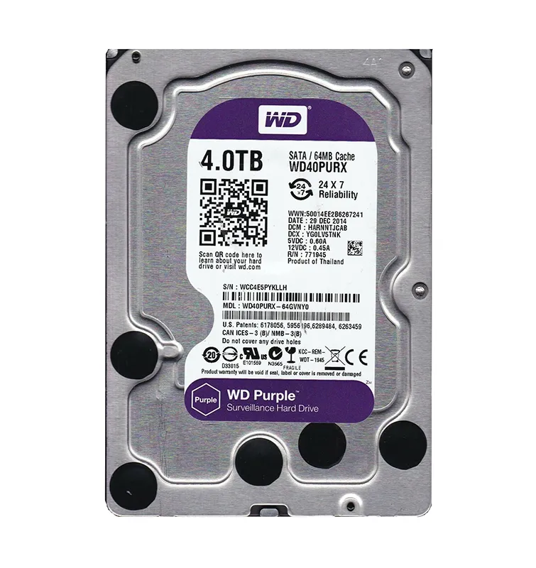 中古品　WESTERN DIGITAL WD40PURX 　4TB　正常 中古WESTERN DIGITAL WD40PURX [4TB SATA600]