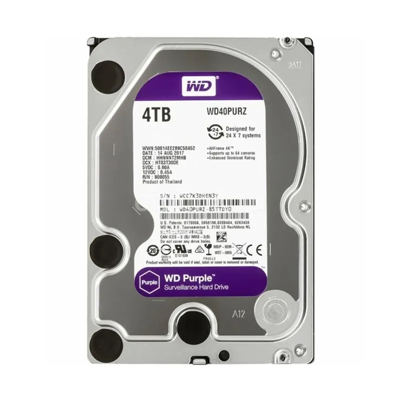 中古パーツ】3.5 SATA 4TB 1台 正常 WD WD40EARX 使用時間3163H