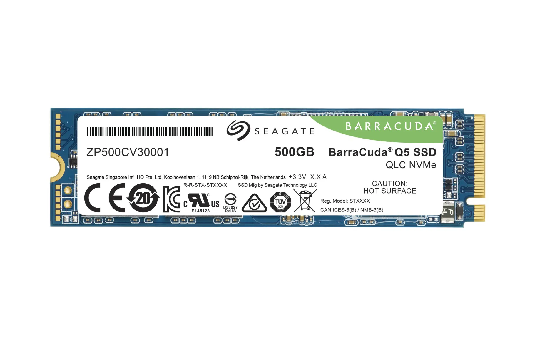 Shop Seagate ZP500CV30001 500GB BarraCuda Q5 TLC PCIe x4 SSD
